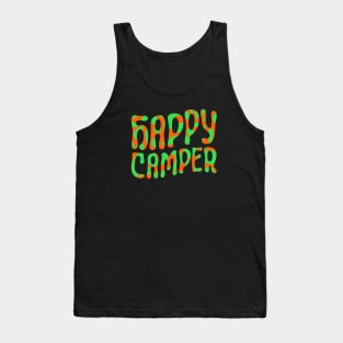 Happy Camper (psychedelic orange and green) Tank Top